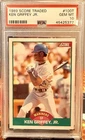 1989 Score Rookie Traded Ken Griffey Jr #100T (RC) PSA 10 GEM MINT  Mariners