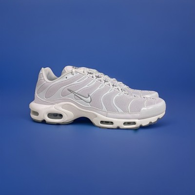 Nike Air Max Plus TN Tuned Triple White Black Cool Grey 604133-139 Men's 13