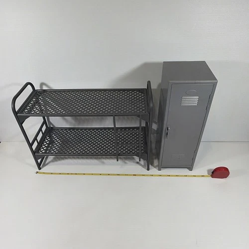 Vintage GI Joe 12'' Action Soldier Barrack Bunk Bed & Locker Furniture Accessory