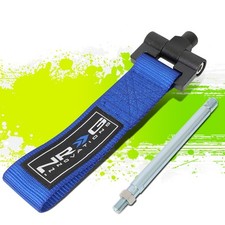 Nrg Innovations Tow-180bl Racing Vehicle Nylon Tow Hook Towing Strap Belt Kit