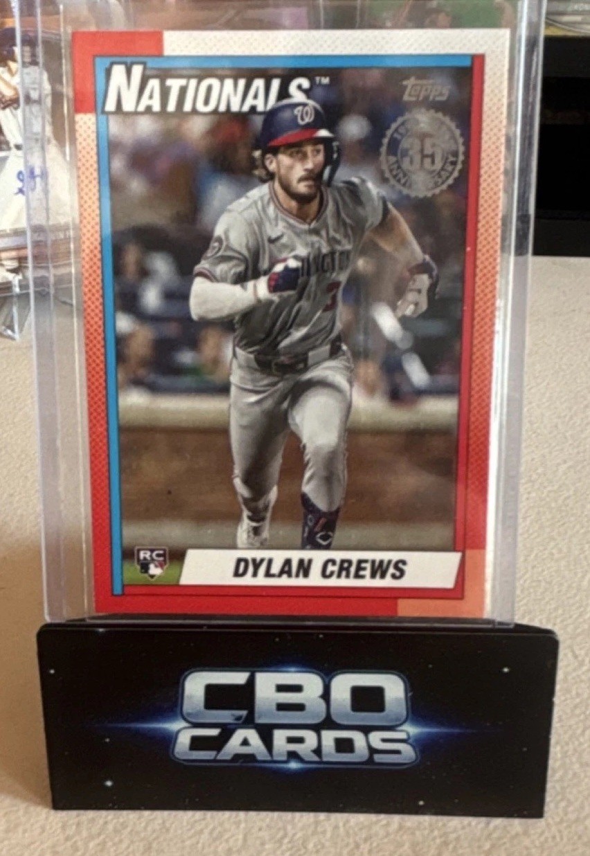 Topps 2025 Series 2 1990 Insert Dylan Crews Washington Nationals 90B2-11 RC