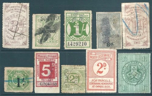 GB early used stamp collection: Railway Companies