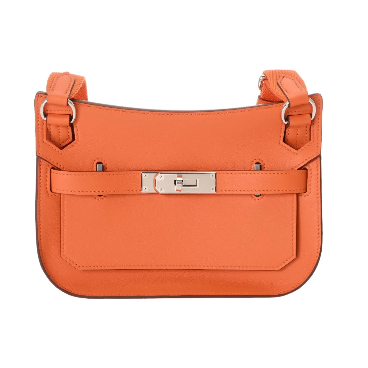 Hermes Jypsiere Mini 707146 Shoulder Bag Swift Leather Silver #WB549