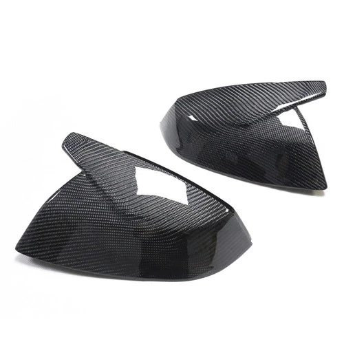Real Carbon Fiber Rear View Mirror Cover Caps For Audi Q5 SQ5 Q7 SQ7 2017-2021