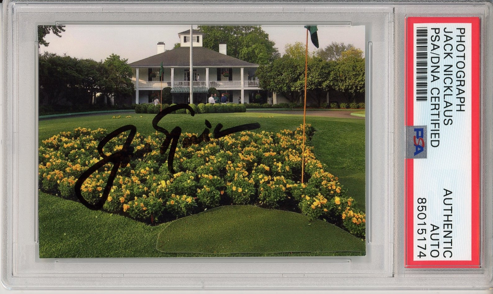Jack Nicklaus Autographed Signed MASTERS TOURNAMENT CLUBHOUSE PHOTO PSA DNA COA 
