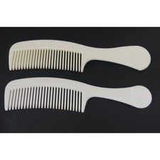 Vintage Goody Hair Comb White Unbreakable 9" Purse 80s Retro Lot of 2