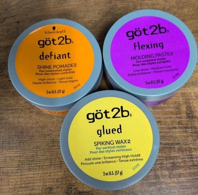 Got2b Defiant Shine Pomade + Flexing + Glued Clearance  