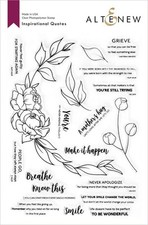 Altenew - Clear Photopolymer Stamps - Inspirational Quotes ALT4673