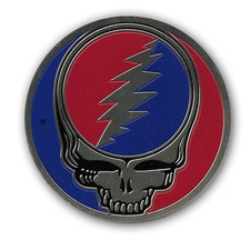 Grateful Dead Gold Steal Your Face Sticker Decal Officially Licensed 80s Retro