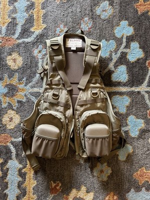 FILSON FISHING GUIDE VEST OLIVE GREEN