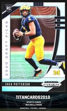 Shea Patterson 2020 Panini Prizm Draft Silver Prizm RC Michigan Wolverines #138