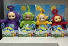 Set of 4 New in Box 1998 Playskool Teletubbies 16in Talking Plush Dolls