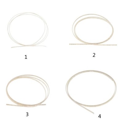 Weißes Zelluloid Binding Purfling Streifen für Gitarren, 1650 x 1,5 mm, für