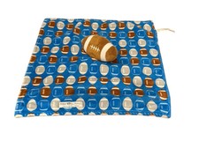 Kids Preferred Football Baby Security Blanket Lovey Blue Brown Sports Boy Nunu
