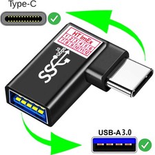 HT-ImEx USB C auf USB 3.2 90-Grad Adapter USB...