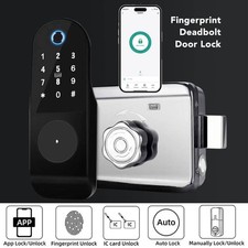 Smart Keyless Fingerprint Door Lock App 5in1 Door Lock Keypad Lock Set