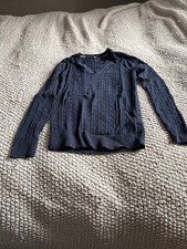 Tommy Hilfiger Women's Cable Knit Sweater in Navy Size M