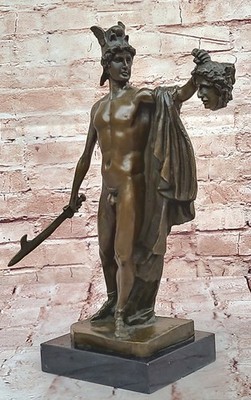 Perseus Und Medusa - Original Hautfarben Bronze Statue Hot Guss Skulptur Figur