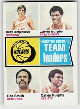 1974-75 Topps #88 Tomjanovich / Calvin Murphy / Don Smith BASKETBALL Rockets