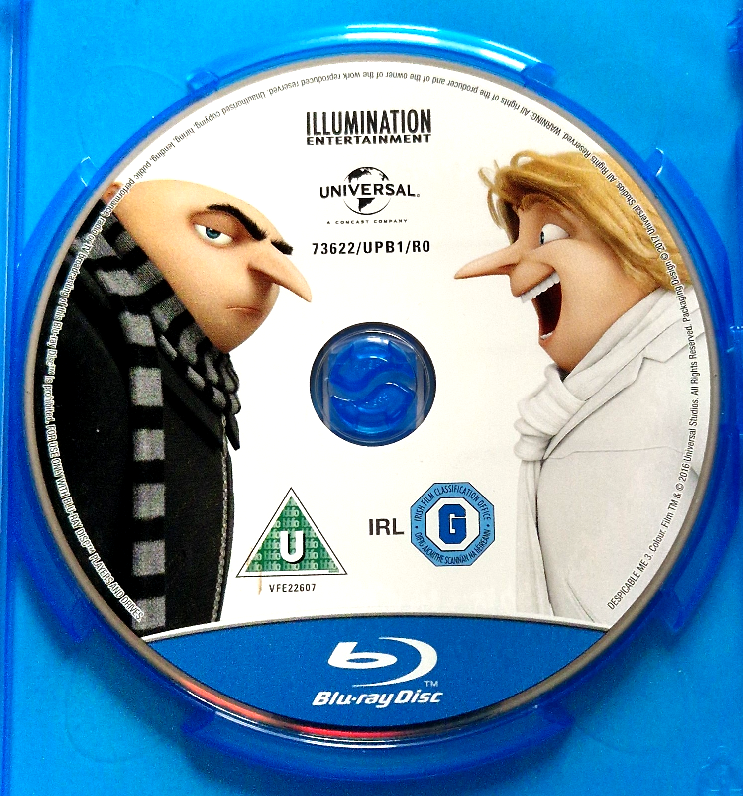 Despicable Me 3 BLU RAY DISC ONLY