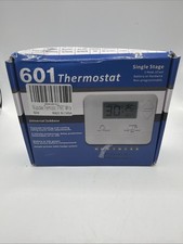601 Non-Programmable Thermostat for Home Riseem,  Brand New Factory Sealed White
