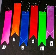 Reflective bag tags. Multiple Colours. Safety Tag For Joggers, School Bags. 