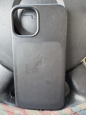 Apple Leather Case with MagSafe for iPhone 13 Pro Max Midnight Black