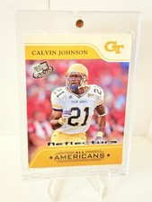 Press Pass 2007 Calvin Johnson Reflectors All Americans Georgia Tech #79