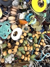 10 Lb Vtg 2 Now Cost. Jewelry Lot Estate Scrap Tangled Harvest Repair Wear SC12