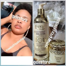 2pcs Easy Glow Gold Body Lotion 538ml  Face Cream