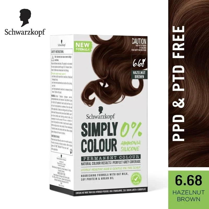 0% Ammonia , Silicone Hazelnut Brown