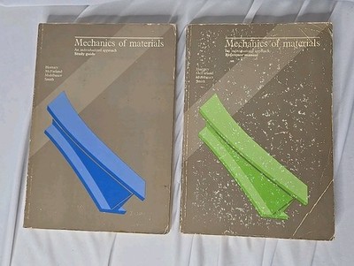 Mechanics of Materials Study Guide & Reference Manual 1977 Houghton (Set Of 2)  