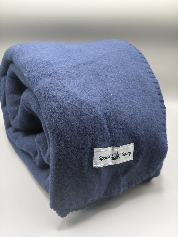 Blue Fleece Blanket Warm Cozy Soft Fabric there are 6 of them 