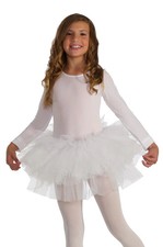 Brand New Fluffy Child Tutu Ballerina Princess Fairy White 