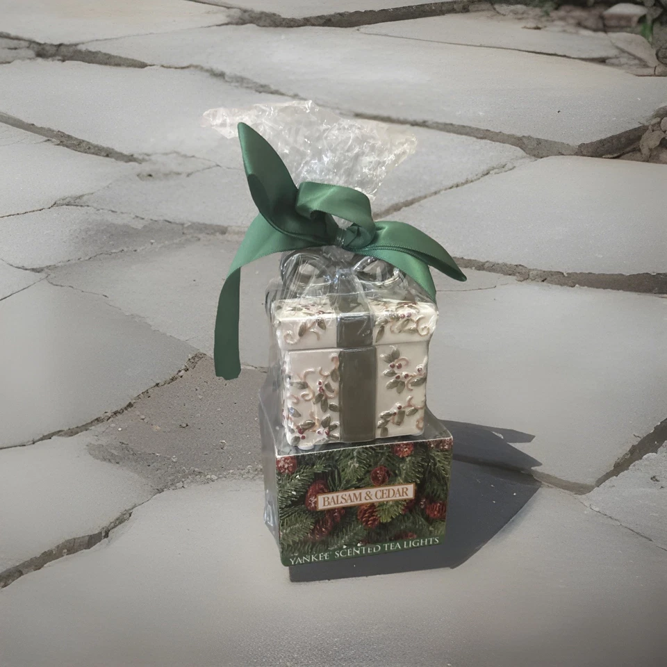 yankee scented tea lights balsam & cedar  2 piece set New Original Package - Image 2 of 4