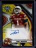 2024 Bowman Best University Trey Moore Auto Yellow Refractor #/75 Longhorns