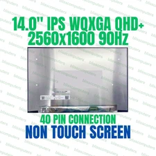 B140QAN09.H HW 0A LED LCD Screen Display Panel 2560x1600 40 Pin Non Touch 14"
