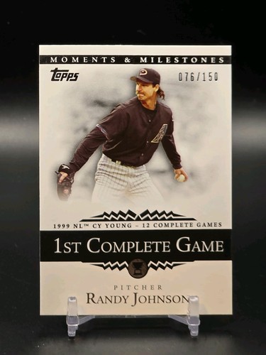2007 Topps Moments & Milestones - Randy Johnson #56 - 9/150 Mariners HOF