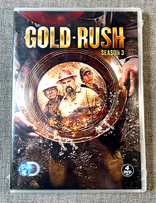 GOLD RUSH Season 3 Discovery Channel 4-DVD Set Rare OOP Sealed Brand NEW