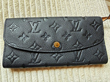 Louis Vuitton Women’s Black Monogram Snap Flap Wallet w/ Zip Coin Pocket