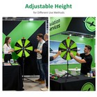WinSpin 24" Floor Stand Modular Prize Wheel w/ 12 PCS Backup Panels Black Green — photo 5
