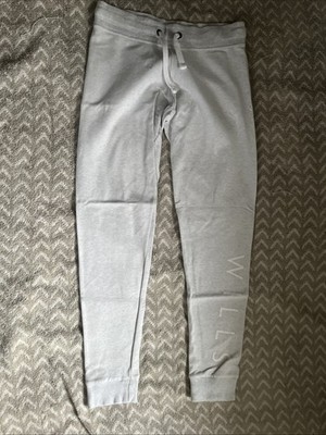 JACK WILLS Womens Graphic Tracksuit Trousers Joggers UK 8 Small Grey #141