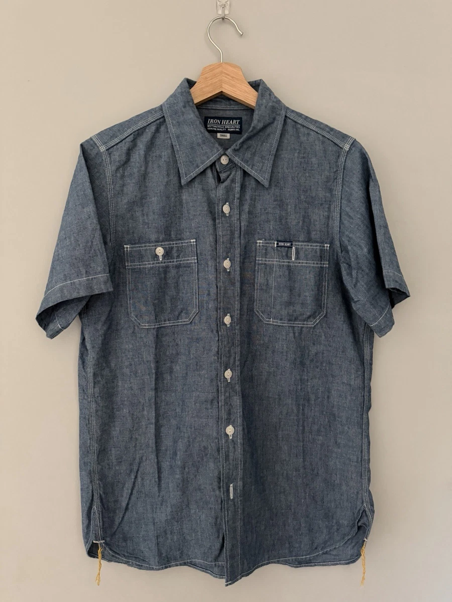 Iron Heart Solid Casual Button-Down Shirts for Men for sale | eBay