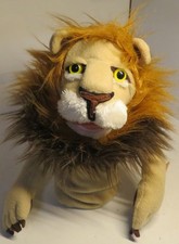 Melissa Doug Rory Lion Hand Puppet Plush Stuffed Toy 2568 Pretend Play GUC
