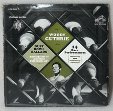 Woody Guthrie-Dust Bowl Ballads - RCA Records LPV 502 USA 1964 Lp Vinyl VG+