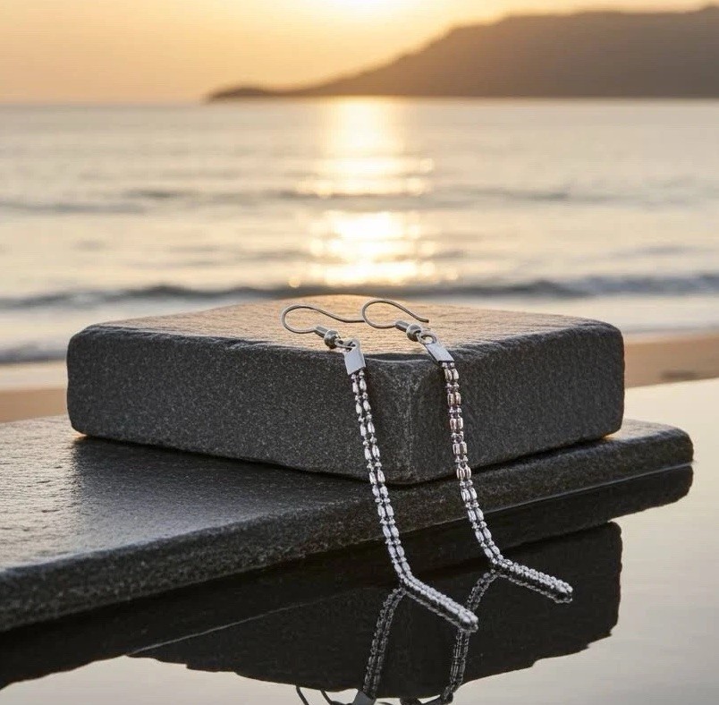 Pendientes Colgantes Largos Finos PLATA