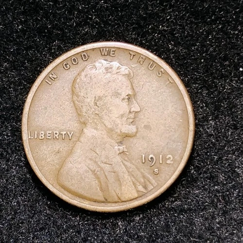1912 S ~ LINCOLN WHEAT CENT ~ CH VG