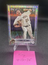 2022 Topps Series 1 Aaron Ashby #78 Foilboard /390 RC Milwaukee Brewers