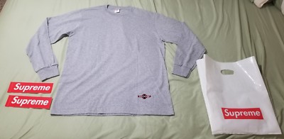 Supreme x Independent Trucks F*ck The Rest L/S Tee Gray MED NEW