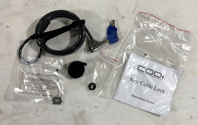 NEW - CODI A02001 Security Laptop Key Cable Lock